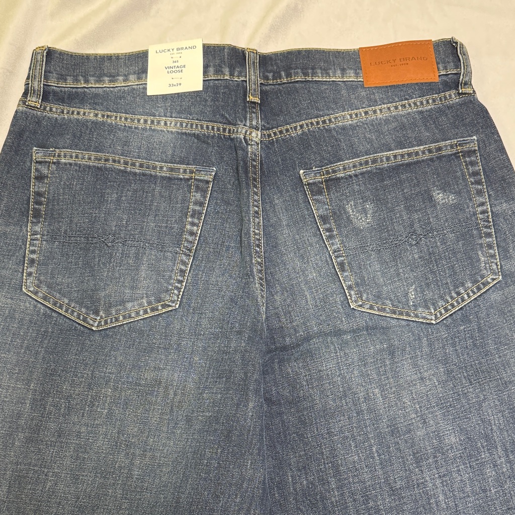 Lucky Brand Mens Relaxed Fit Denim Jeans Lucky Brand Mens Relaxed Fit Denim Jeans